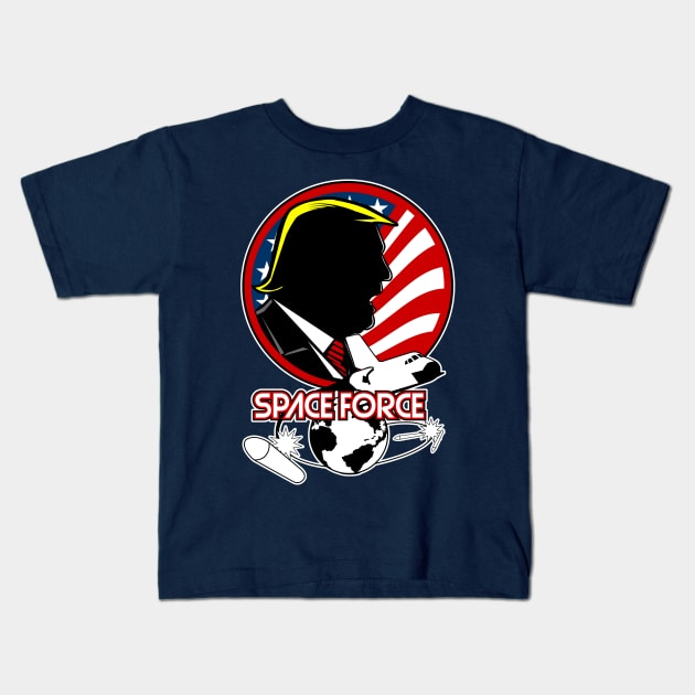 Trump Space Force Kids T-Shirt by Styleuniversal